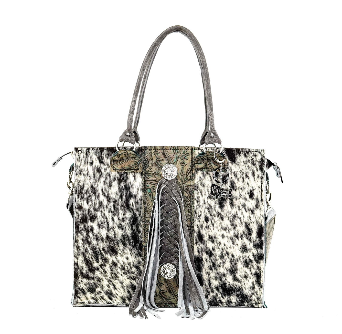 Clerk - Black & White w/ Turquoise Autumn