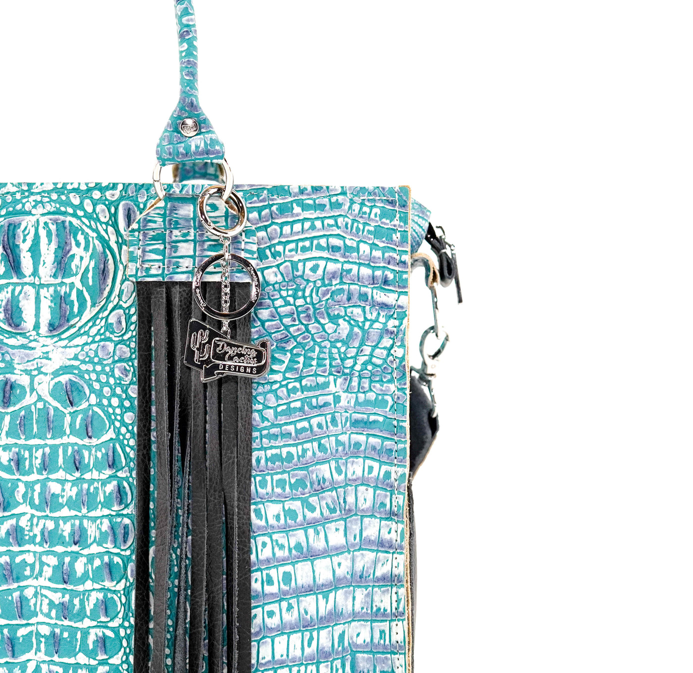 Clerk - All Embossed w/ Turquoise Sand Croc
