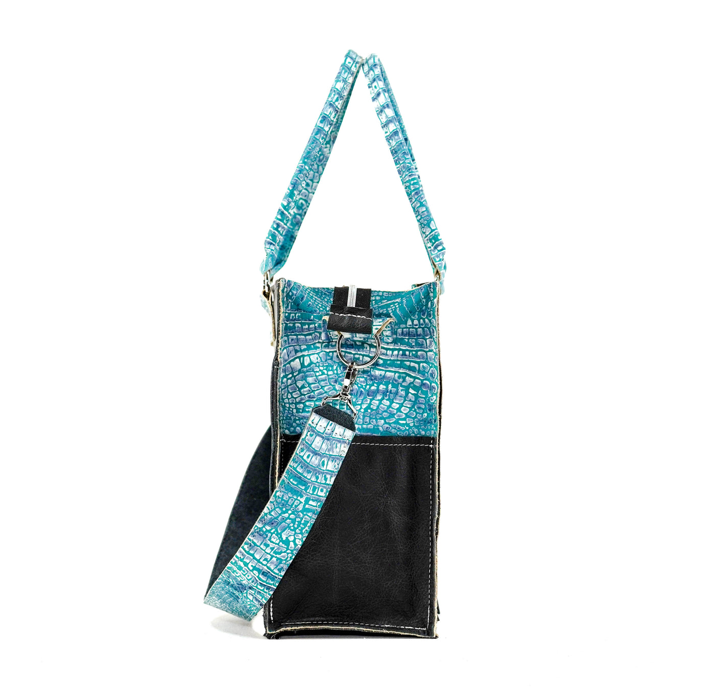 Clerk - All Embossed w/ Turquoise Sand Croc