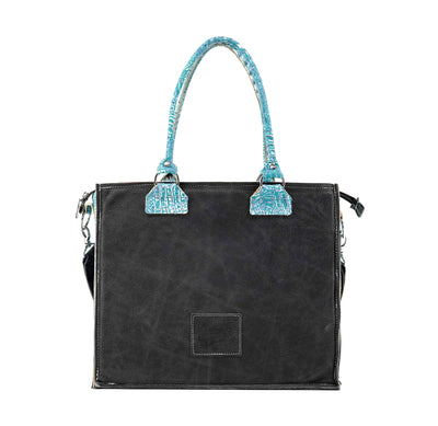 Clerk - All Embossed w/ Turquoise Sand Croc