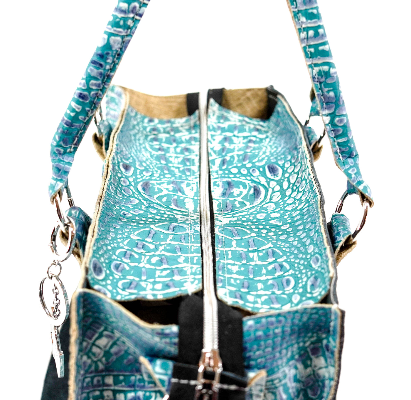 Clerk - All Embossed w/ Turquoise Sand Croc