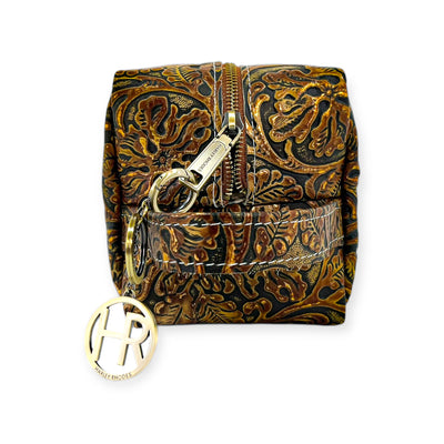 Dopp Kit-Luggage & Bags > Cosmetic & Toiletry Bags > Toiletry Bags-Western-Cowhide-Bags-Handmade-Products-Gifts-Dancing Cactus Designs