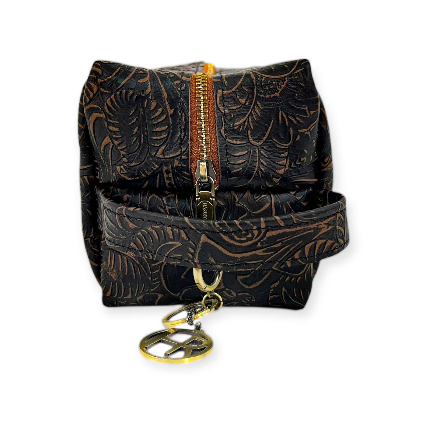 Dopp Kit-Luggage & Bags > Cosmetic & Toiletry Bags > Toiletry Bags-Western-Cowhide-Bags-Handmade-Products-Gifts-Dancing Cactus Designs