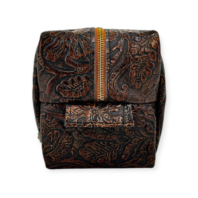 Dopp Kit-Luggage & Bags > Cosmetic & Toiletry Bags > Toiletry Bags-Western-Cowhide-Bags-Handmade-Products-Gifts-Dancing Cactus Designs