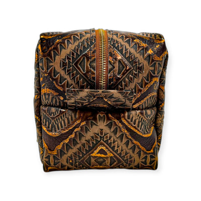 Dopp Kit-Luggage & Bags > Cosmetic & Toiletry Bags > Toiletry Bags-Western-Cowhide-Bags-Handmade-Products-Gifts-Dancing Cactus Designs