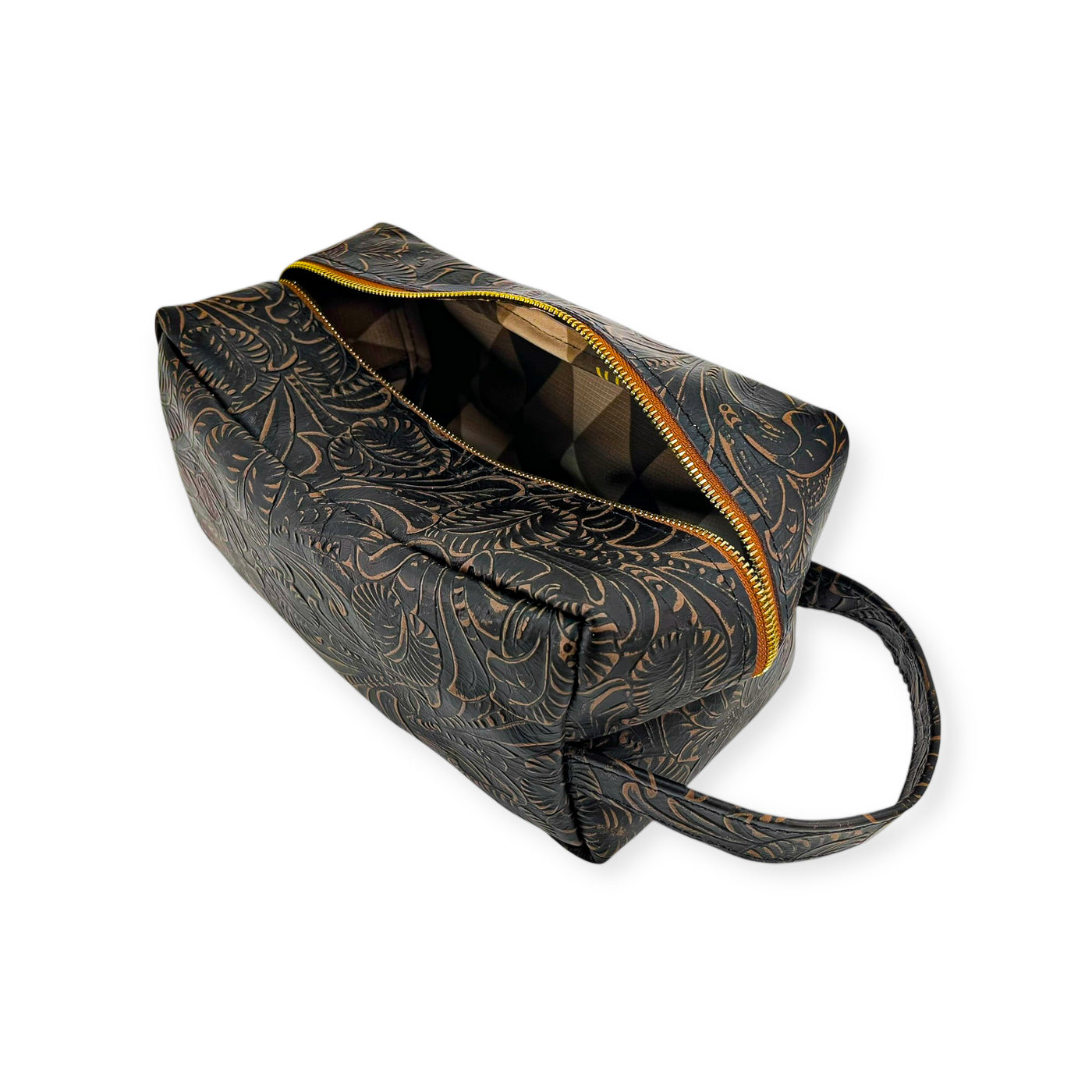 Dopp Kit-Luggage & Bags > Cosmetic & Toiletry Bags > Toiletry Bags-Western-Cowhide-Bags-Handmade-Products-Gifts-Dancing Cactus Designs