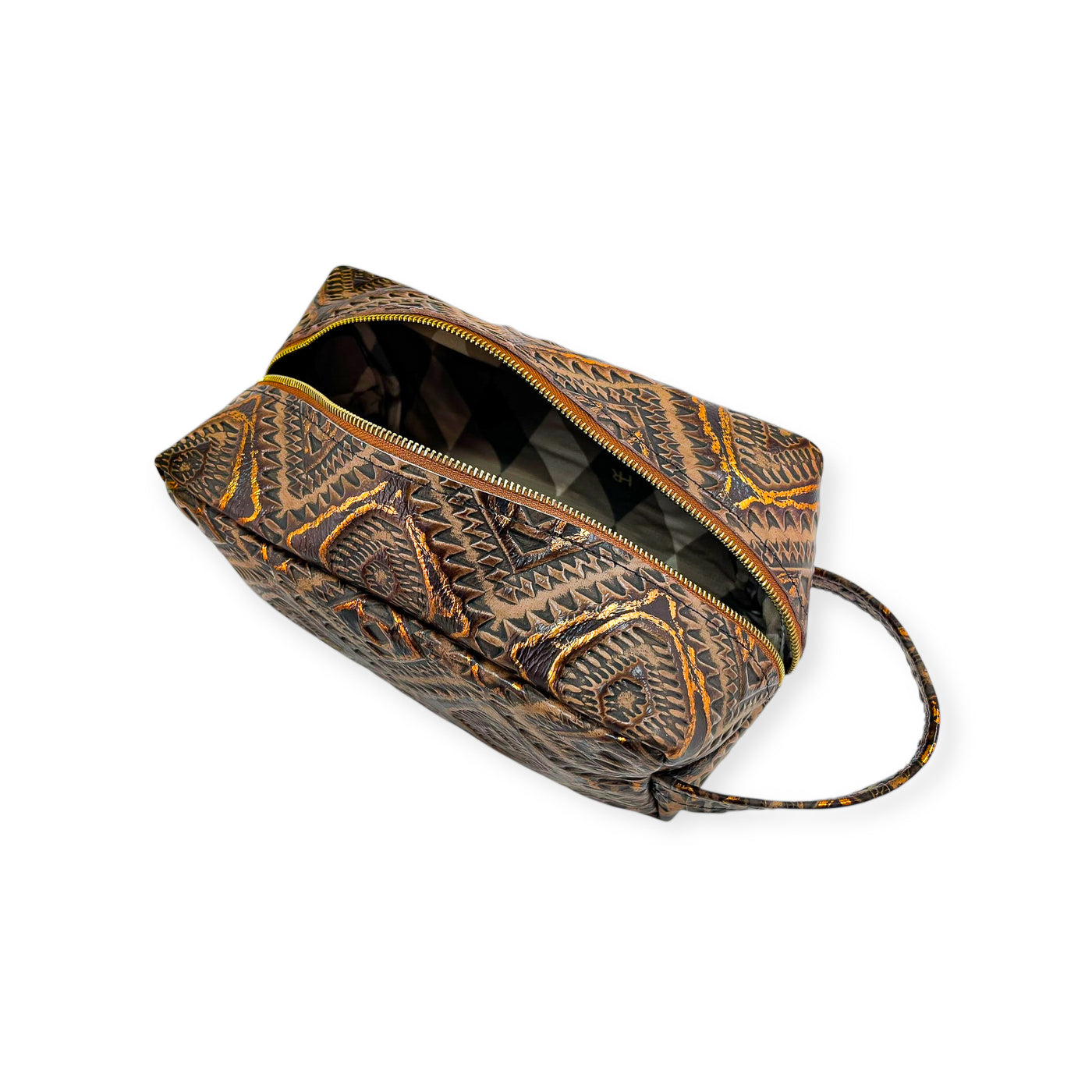 Dopp Kit-Luggage & Bags > Cosmetic & Toiletry Bags > Toiletry Bags-Western-Cowhide-Bags-Handmade-Products-Gifts-Dancing Cactus Designs