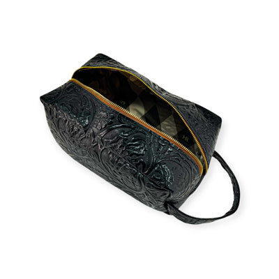 Dopp Kit-Luggage & Bags > Cosmetic & Toiletry Bags > Toiletry Bags-Western-Cowhide-Bags-Handmade-Products-Gifts-Dancing Cactus Designs