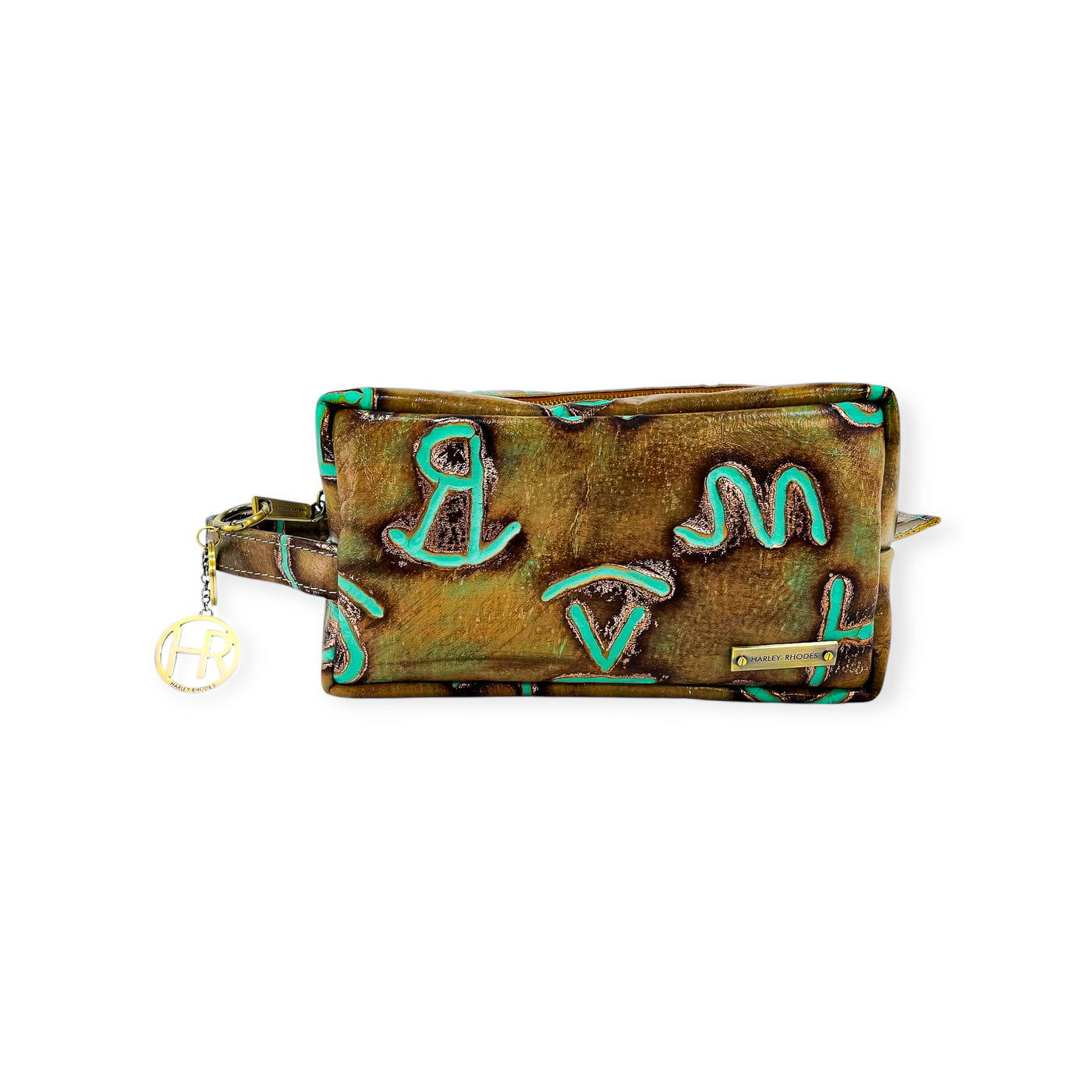 Dopp Kit-Luggage & Bags > Cosmetic & Toiletry Bags > Toiletry Bags-Western-Cowhide-Bags-Handmade-Products-Gifts-Dancing Cactus Designs