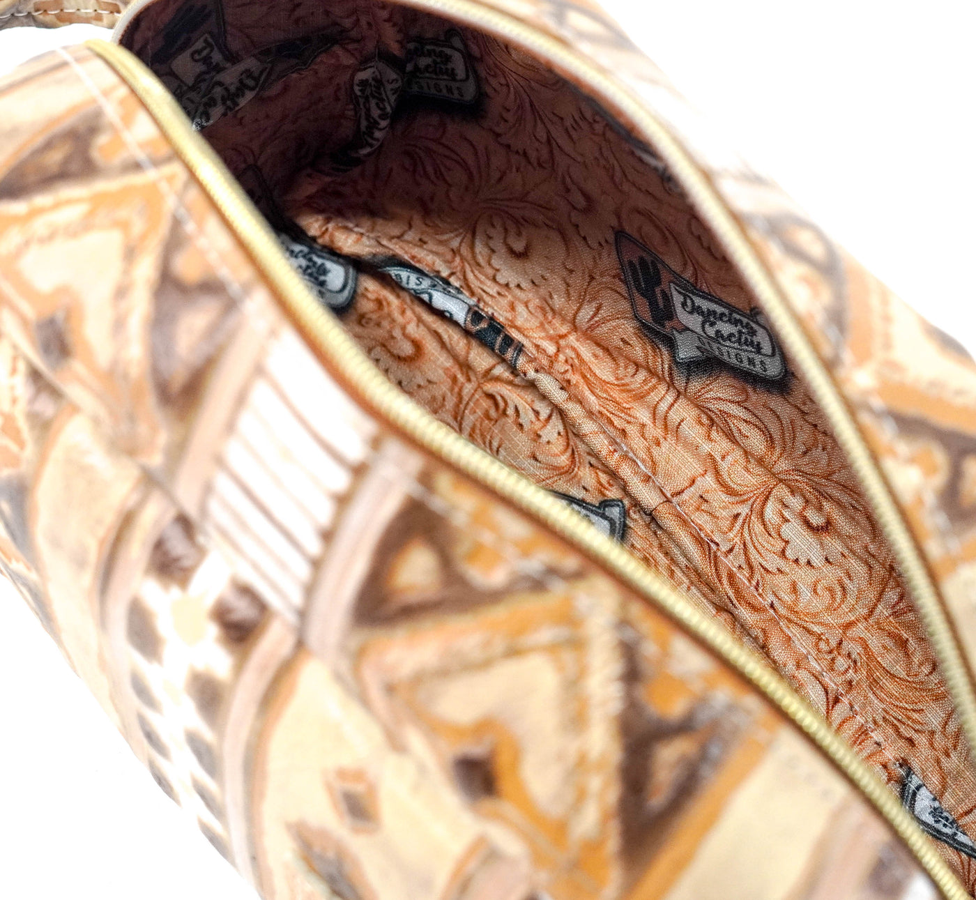 Dutton - All Embossed w/ Apache Navajo-Dutton-Western-Cowhide-Bags-Handmade-Products-Gifts-Dancing Cactus Designs