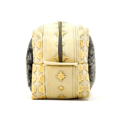 Dutton - Black & White w/ Golden Hills Navajo-Dutton-Western-Cowhide-Bags-Handmade-Products-Gifts-Dancing Cactus Designs