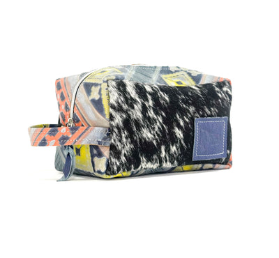 Dutton - Black & White w/ Teton Sundown Navajo-Dutton-Western-Cowhide-Bags-Handmade-Products-Gifts-Dancing Cactus Designs