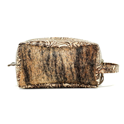 Dutton - Brindle w/ Ivory & Brown Dallas Tool-Dutton-Western-Cowhide-Bags-Handmade-Products-Gifts-Dancing Cactus Designs
