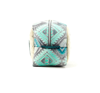 Dutton - Chocolate & White w/ Royston Aztec-Dutton-Western-Cowhide-Bags-Handmade-Products-Gifts-Dancing Cactus Designs
