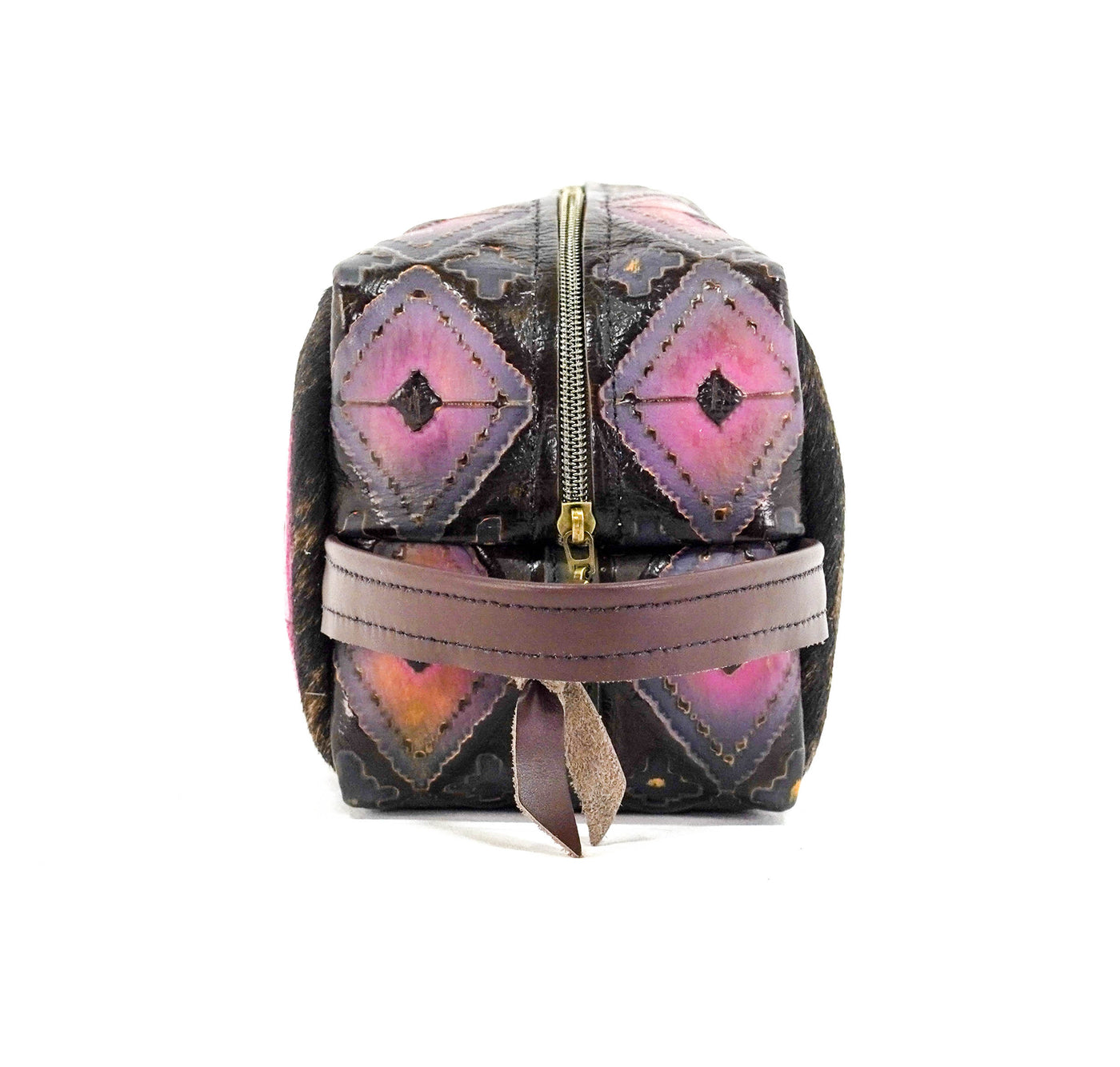 Dutton - Dark Brindle w/ Dream Girl Navajo-Dutton-Western-Cowhide-Bags-Handmade-Products-Gifts-Dancing Cactus Designs