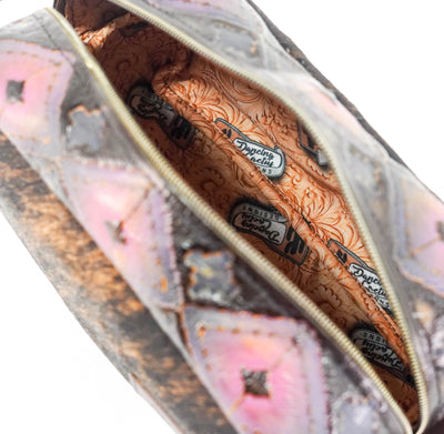 Dutton - Dark Brindle w/ Dream Girl Navajo-Dutton-Western-Cowhide-Bags-Handmade-Products-Gifts-Dancing Cactus Designs