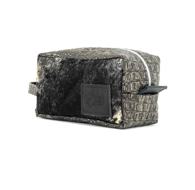 Dutton - Dark Brindle w/ Smoke Show Croc-Dutton-Western-Cowhide-Bags-Handmade-Products-Gifts-Dancing Cactus Designs