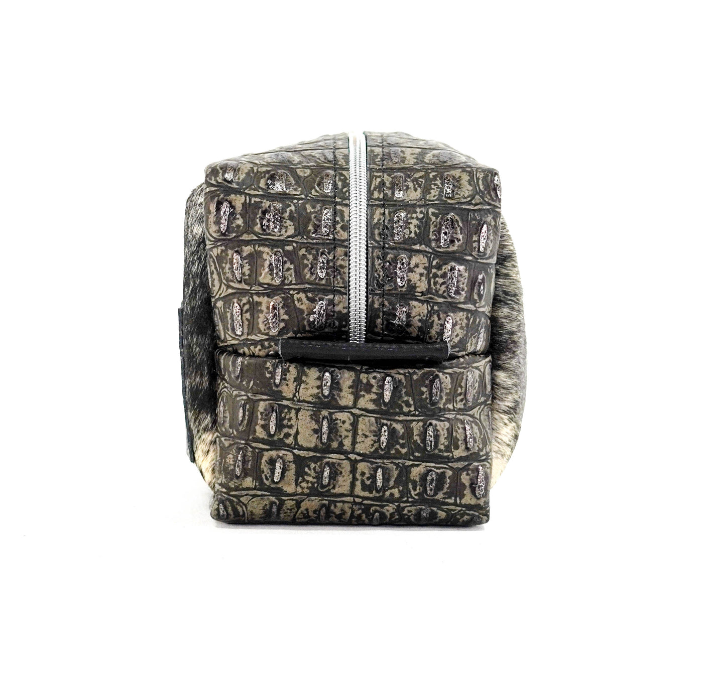 Dutton - Dark Brindle w/ Smoke Show Croc-Dutton-Western-Cowhide-Bags-Handmade-Products-Gifts-Dancing Cactus Designs