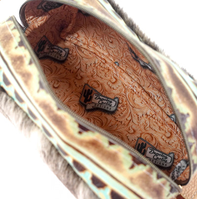 Dutton - Light Brindle w/ Sage Navajo-Dutton-Western-Cowhide-Bags-Handmade-Products-Gifts-Dancing Cactus Designs