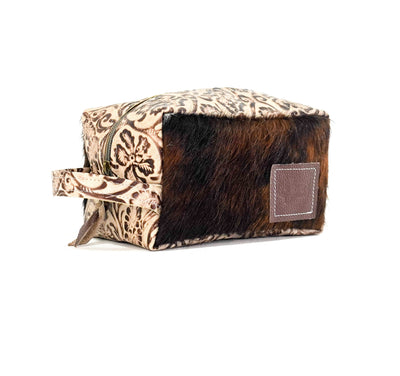 Dutton - Red Brindle w/ Ivory Tool-Dutton-Western-Cowhide-Bags-Handmade-Products-Gifts-Dancing Cactus Designs