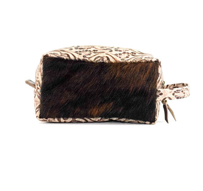 Dutton - Red Brindle w/ Ivory Tool-Dutton-Western-Cowhide-Bags-Handmade-Products-Gifts-Dancing Cactus Designs