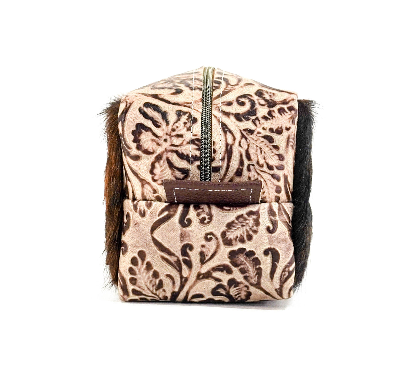 Dutton - Red Brindle w/ Ivory Tool-Dutton-Western-Cowhide-Bags-Handmade-Products-Gifts-Dancing Cactus Designs
