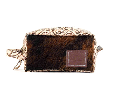 Dutton - Red Brindle w/ Ivory Tool-Dutton-Western-Cowhide-Bags-Handmade-Products-Gifts-Dancing Cactus Designs