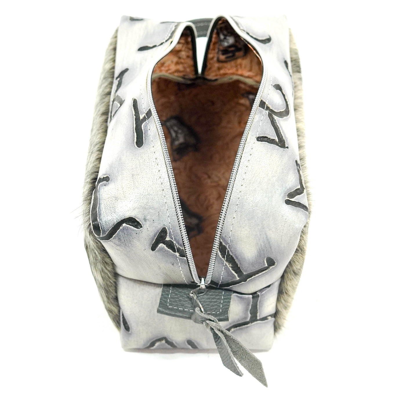 Dutton - Salt/Pepper w/ Smoke Show Brands-Dutton-Western-Cowhide-Bags-Handmade-Products-Gifts-Dancing Cactus Designs