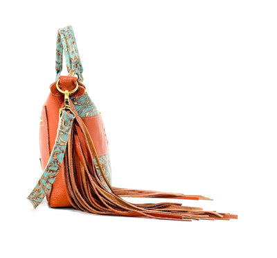 Fancy Annie - Sedona Leather w/ Sierra Tool-Fancy Annie-Western-Cowhide-Bags-Handmade-Products-Gifts-Dancing Cactus Designs