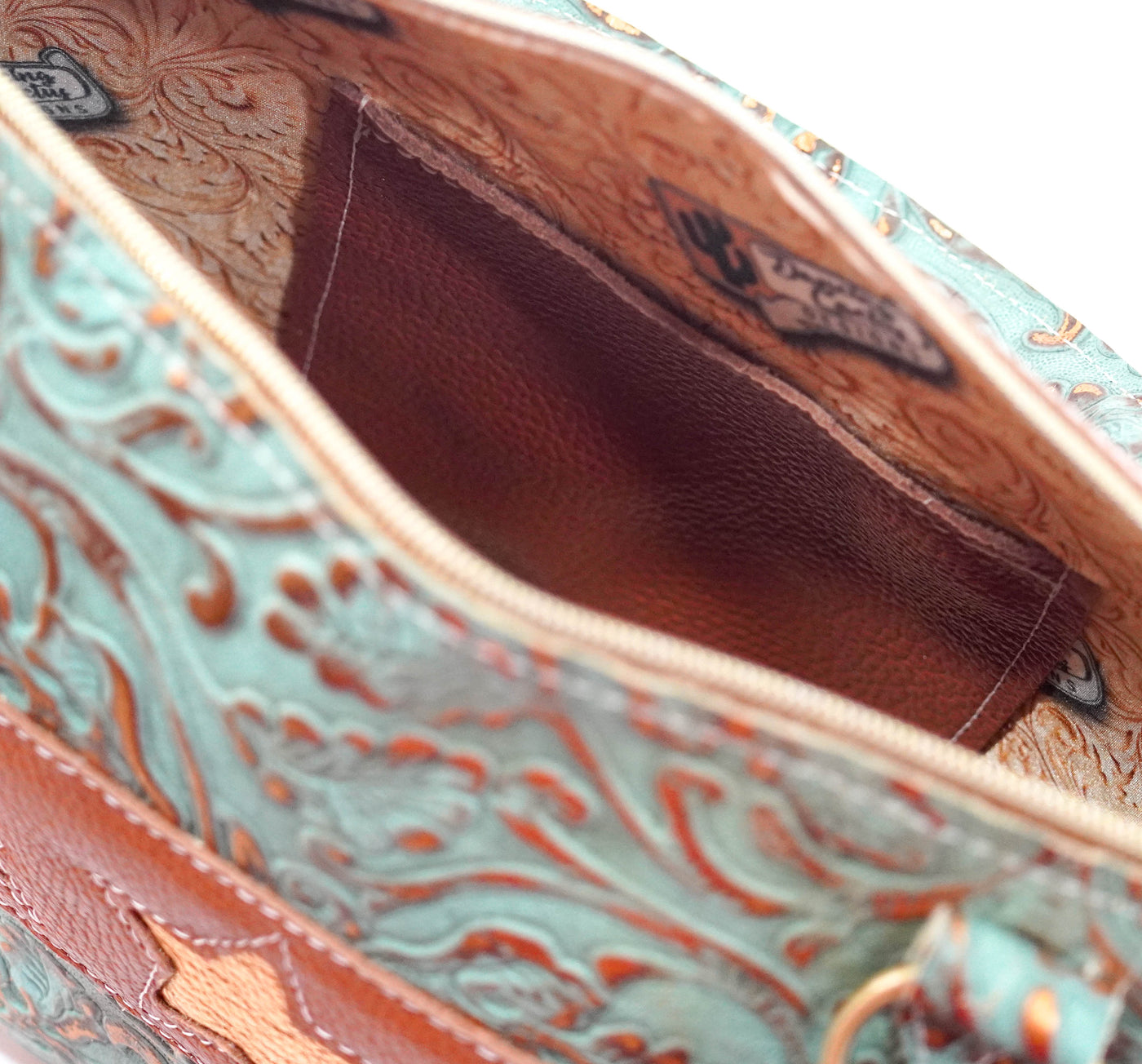 Fancy Annie - Sedona Leather w/ Sierra Tool-Fancy Annie-Western-Cowhide-Bags-Handmade-Products-Gifts-Dancing Cactus Designs