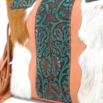 Fancy Annie - Tricolor w/ Evergreen tool-Fancy Annie-Western-Cowhide-Bags-Handmade-Products-Gifts-Dancing Cactus Designs