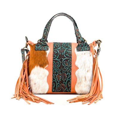 Fancy Annie - Tricolor w/ Evergreen tool-Fancy Annie-Western-Cowhide-Bags-Handmade-Products-Gifts-Dancing Cactus Designs