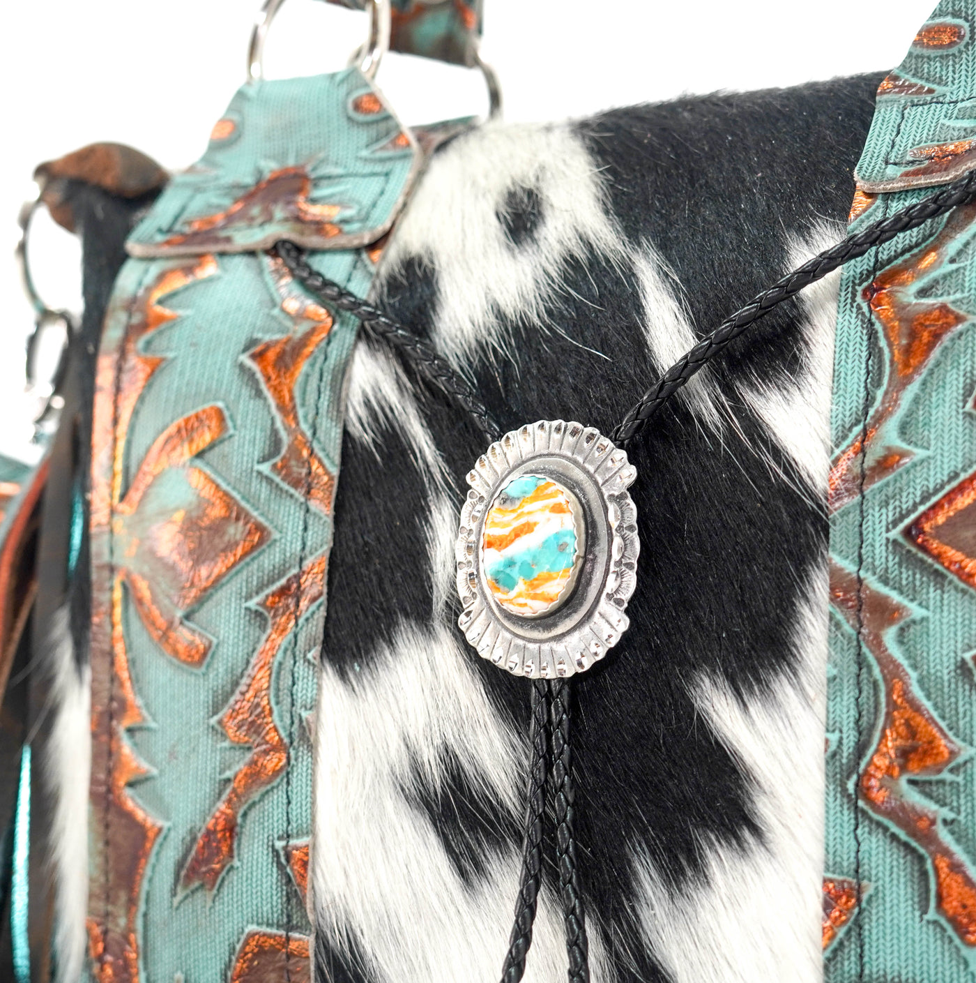Fancy Annie - Tricolor w/ Patriot Laredo-Fancy Annie-Western-Cowhide-Bags-Handmade-Products-Gifts-Dancing Cactus Designs