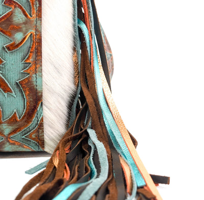 Fancy Annie - Tricolor w/ Patriot Laredo-Fancy Annie-Western-Cowhide-Bags-Handmade-Products-Gifts-Dancing Cactus Designs