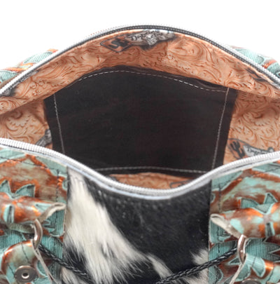 Fancy Annie - Tricolor w/ Patriot Laredo-Fancy Annie-Western-Cowhide-Bags-Handmade-Products-Gifts-Dancing Cactus Designs