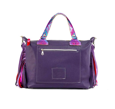 Fancy Oakley - Black & White w/ Rio Aztec-Fancy Oakley-Western-Cowhide-Bags-Handmade-Products-Gifts-Dancing Cactus Designs