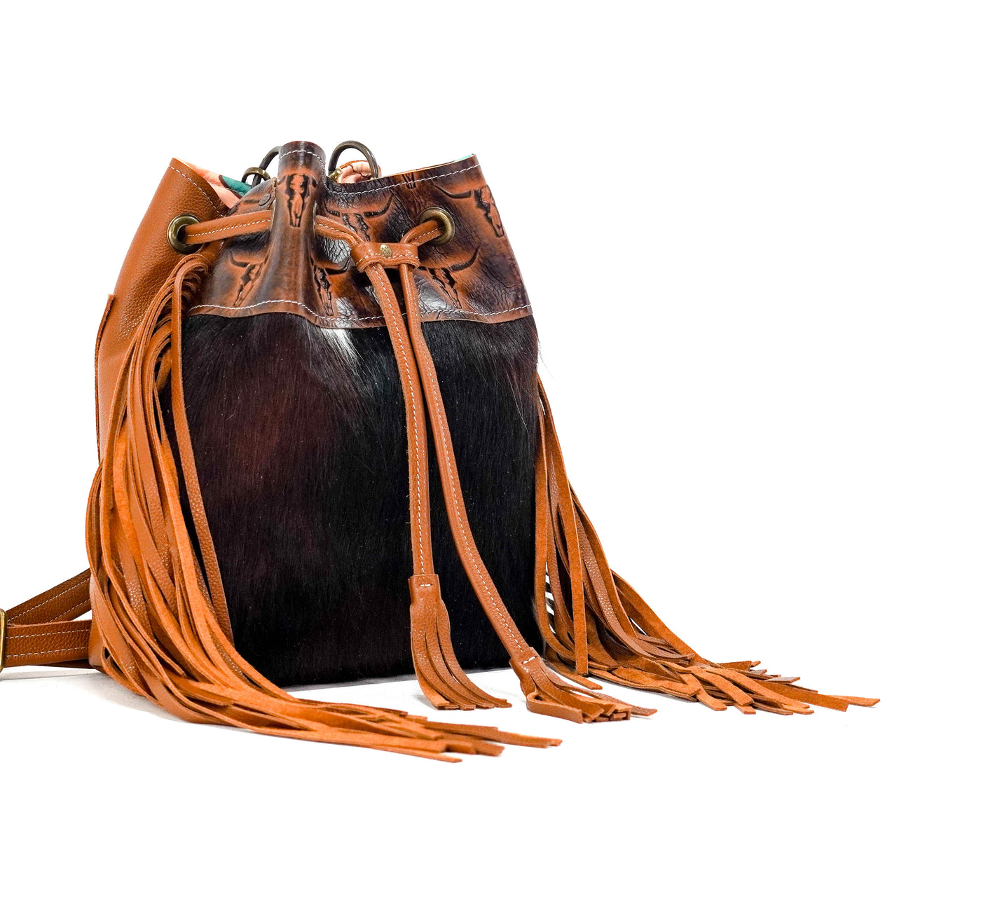Gabby - Tricolor w/ Burnt Brands-Gabby-Western-Cowhide-Bags-Handmade-Products-Gifts-Dancing Cactus Designs