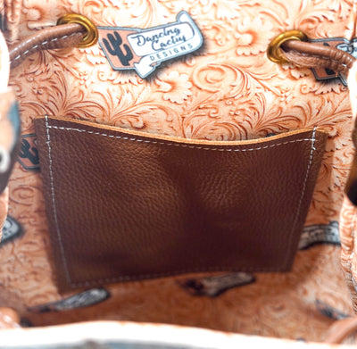 Gabby - Tricolor w/ Burnt Brands-Gabby-Western-Cowhide-Bags-Handmade-Products-Gifts-Dancing Cactus Designs