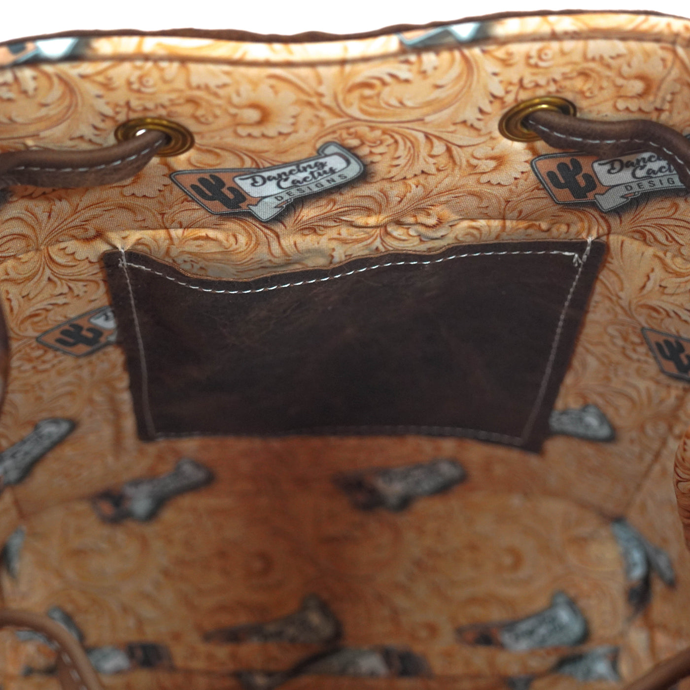 Gabby - Tricolor w/ Burnt Skulls-Gabby-Western-Cowhide-Bags-Handmade-Products-Gifts-Dancing Cactus Designs