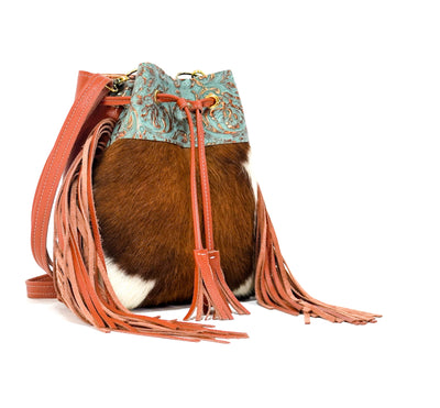 Gabby - Tricolor w/ Sierra Tool-Gabby-Western-Cowhide-Bags-Handmade-Products-Gifts-Dancing Cactus Designs