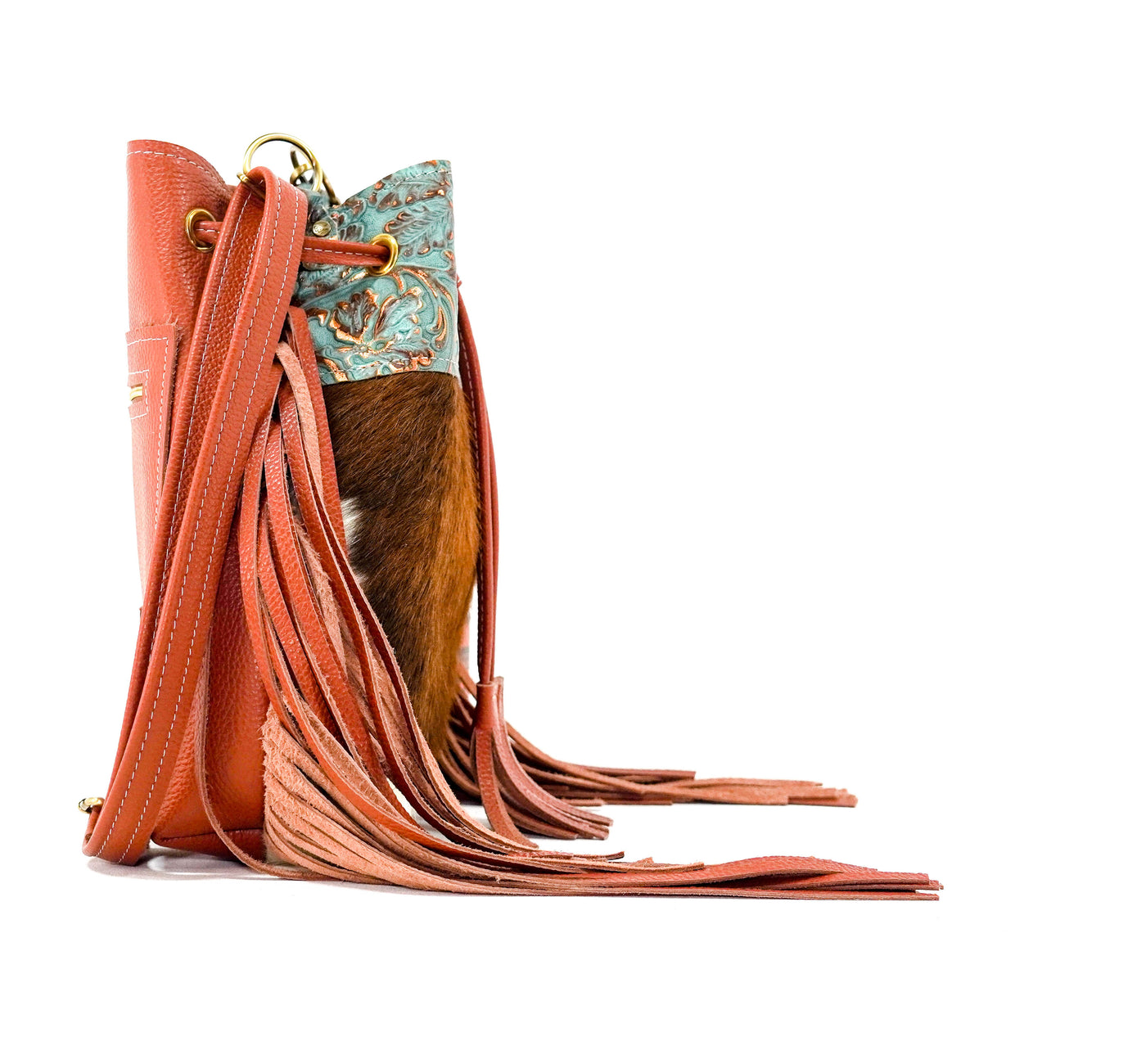 Gabby - Tricolor w/ Sierra Tool-Gabby-Western-Cowhide-Bags-Handmade-Products-Gifts-Dancing Cactus Designs