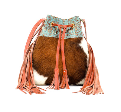 Gabby - Tricolor w/ Sierra Tool-Gabby-Western-Cowhide-Bags-Handmade-Products-Gifts-Dancing Cactus Designs