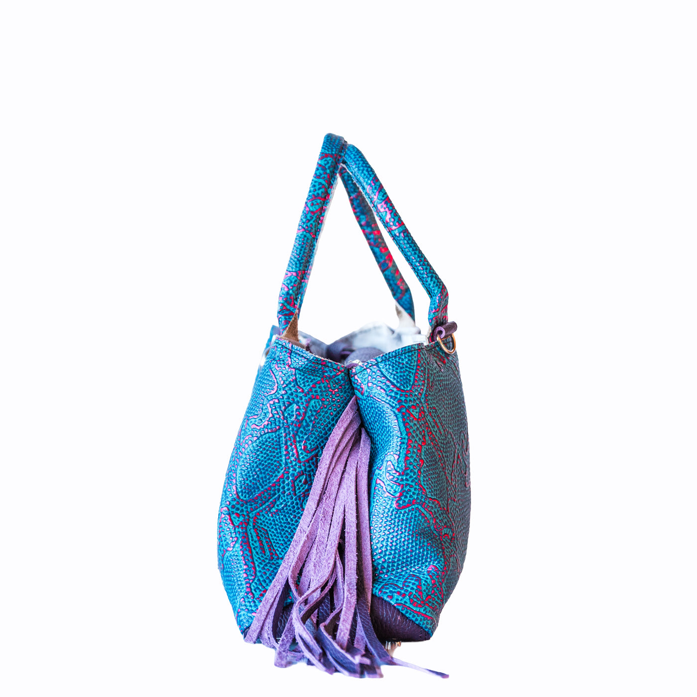 Jackie Handbag-Apparel & Accessories > Handbags, Wallets & Cases > Handbags > Convertible Bags-Western-Cowhide-Bags-Handmade-Products-Gifts-Dancing Cactus Designs