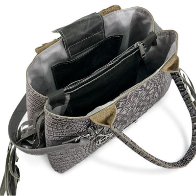 Jackie Handbag-Apparel & Accessories > Handbags, Wallets & Cases > Handbags > Convertible Bags-Western-Cowhide-Bags-Handmade-Products-Gifts-Dancing Cactus Designs