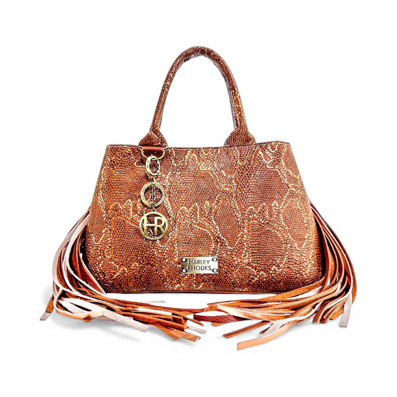 Jackie Handbag-Apparel & Accessories > Handbags, Wallets & Cases > Handbags > Convertible Bags-Western-Cowhide-Bags-Handmade-Products-Gifts-Dancing Cactus Designs