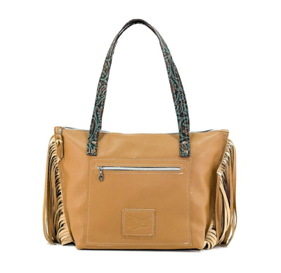 June - Brindle w/ Evergreen tool-June-Western-Cowhide-Bags-Handmade-Products-Gifts-Dancing Cactus Designs