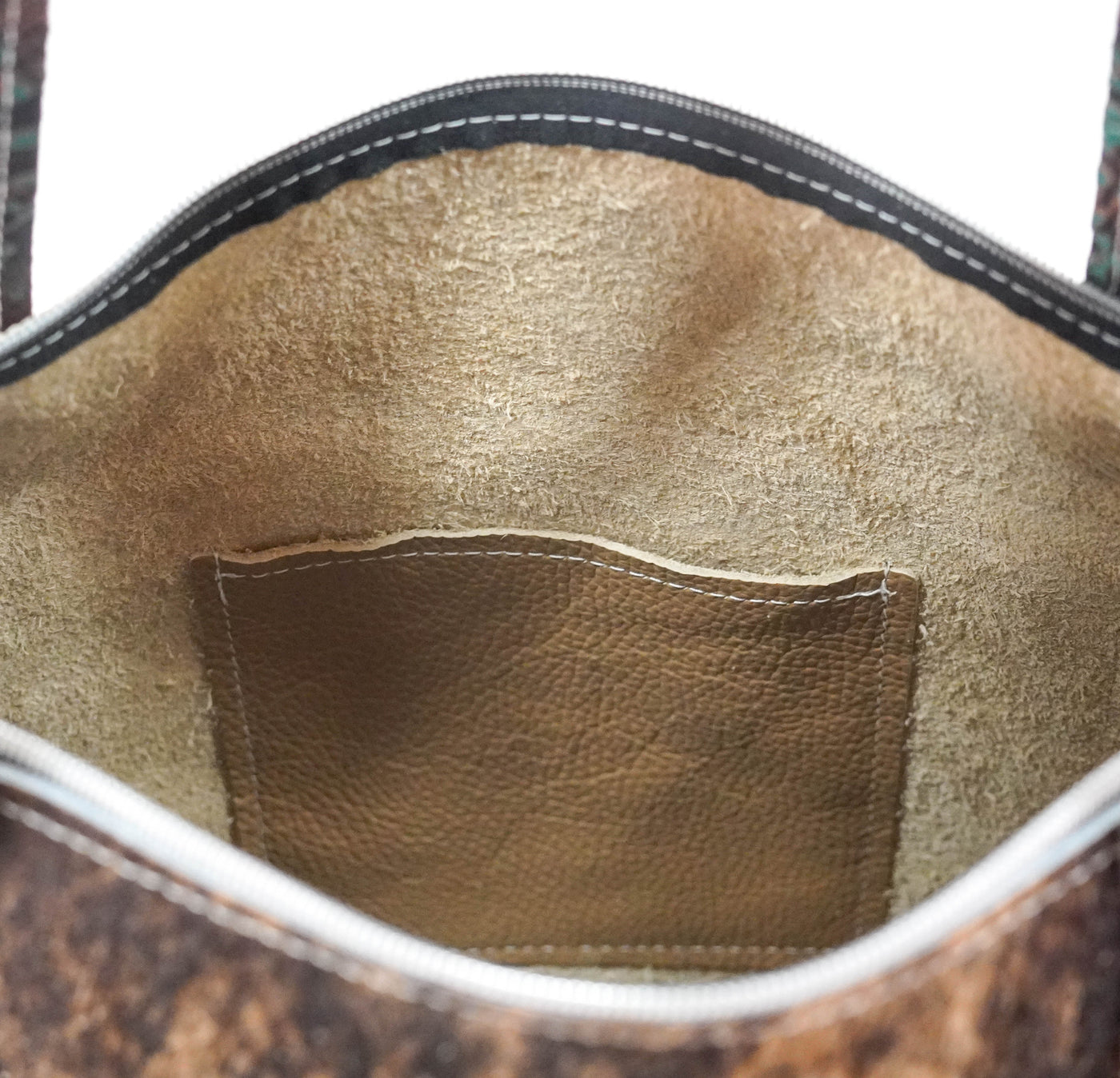 June - Brindle w/ Evergreen tool-June-Western-Cowhide-Bags-Handmade-Products-Gifts-Dancing Cactus Designs