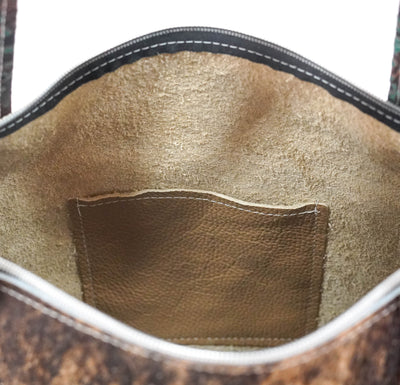 June - Brindle w/ Evergreen tool-June-Western-Cowhide-Bags-Handmade-Products-Gifts-Dancing Cactus Designs
