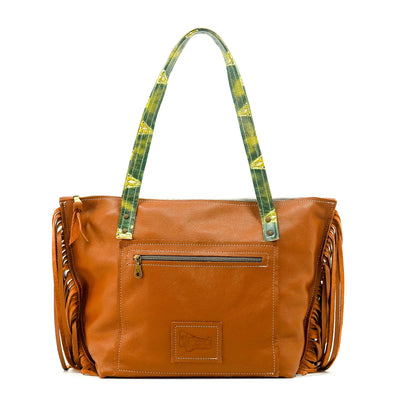 June - Red Brindle w/ Mountain View Skulls-June-Western-Cowhide-Bags-Handmade-Products-Gifts-Dancing Cactus Designs