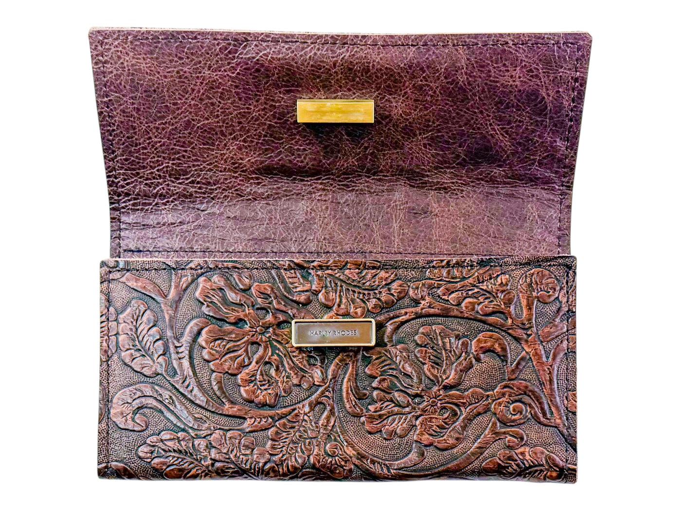 Kacey Magnetic Wallet-Apparel & Accessories > Handbags, Wallets & Cases > Wallets & Money Clips > Wallets-Western-Cowhide-Bags-Handmade-Products-Gifts-Dancing Cactus Designs